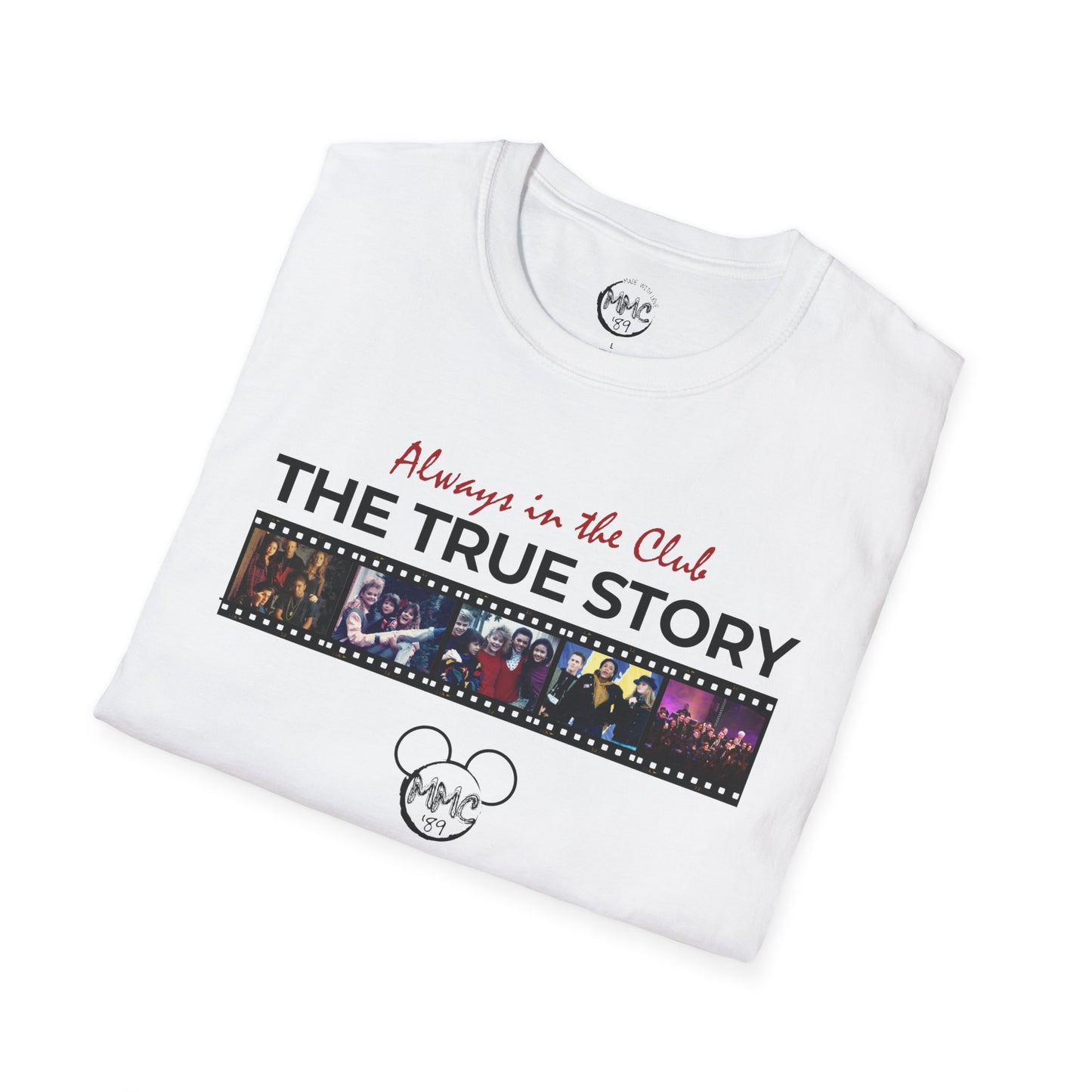 T-Shirt — MMC'89 "Always in the Club: The True Story" Film Strip Disney-Inspired Tee