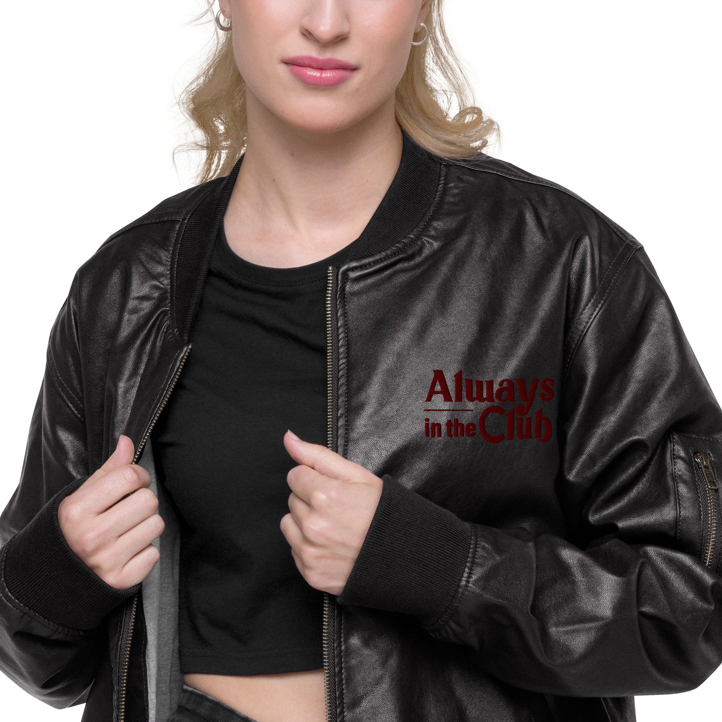 AITC Leather Bomber Jacket