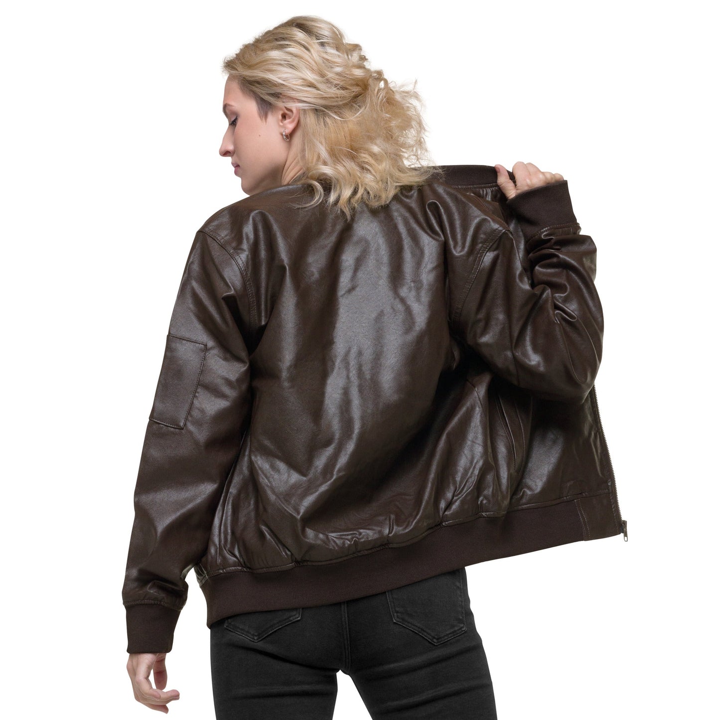 CLUB DISCOUNT: AITC Leather Bomber Jacket