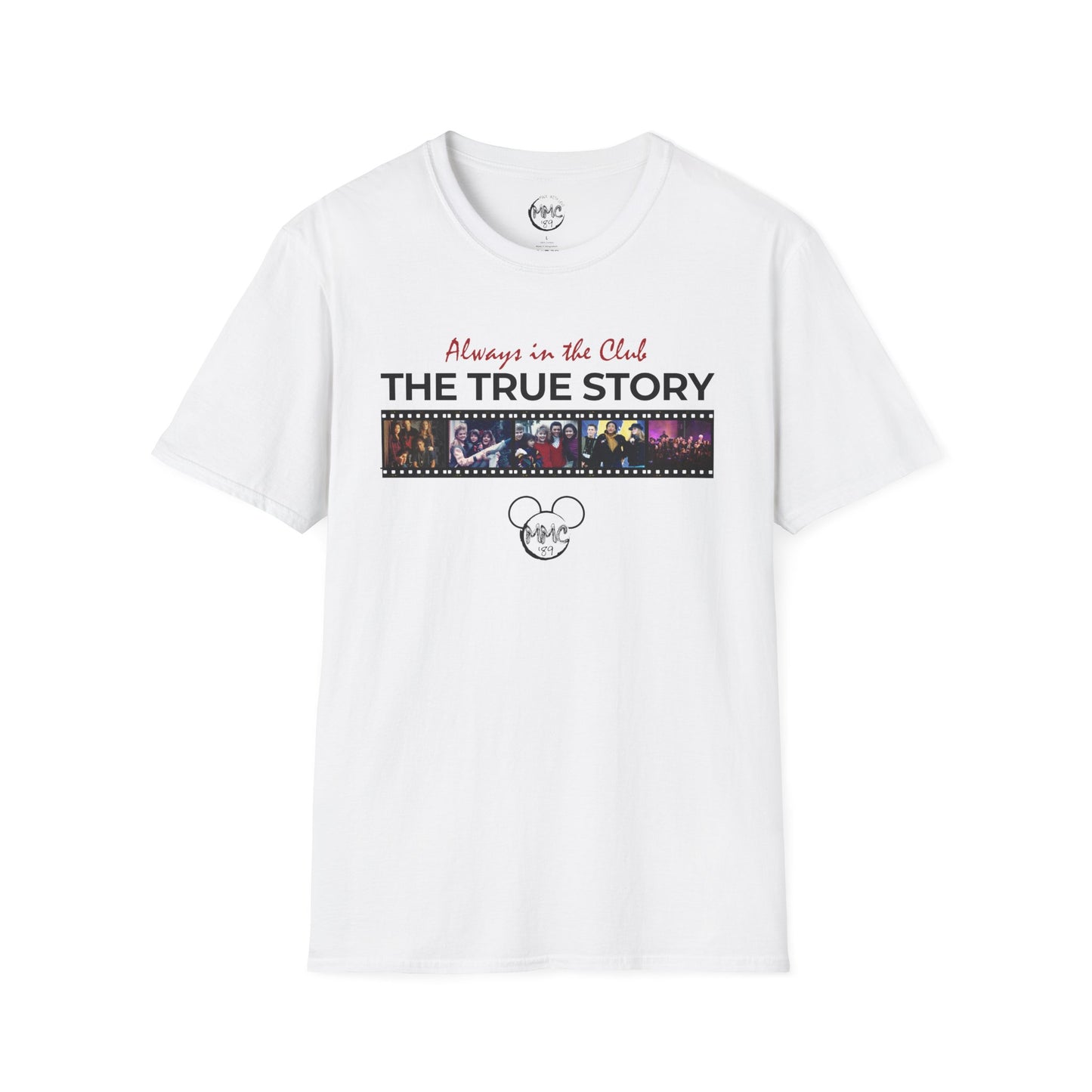 T-Shirt — MMC'89 "Always in the Club: The True Story" Film Strip Disney-Inspired Tee