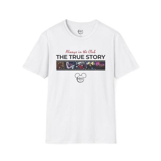 T-Shirt — MMC'89 "Always in the Club: The True Story" Film Strip Disney-Inspired Tee