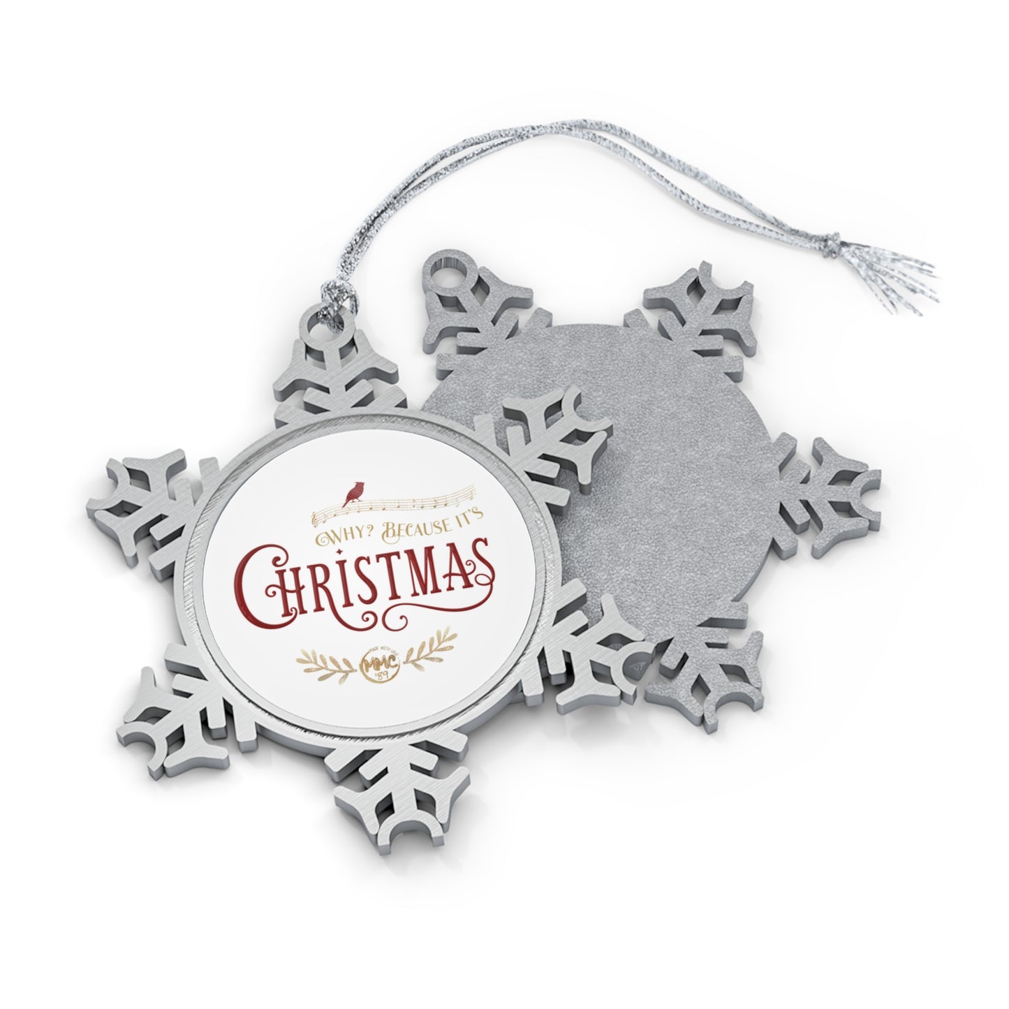 WBICR - Pewter Snowflake Ornament