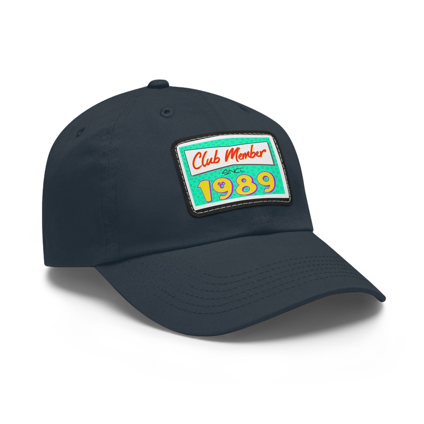 Club Member Dad Hat with Leather Patch (Rectangle)