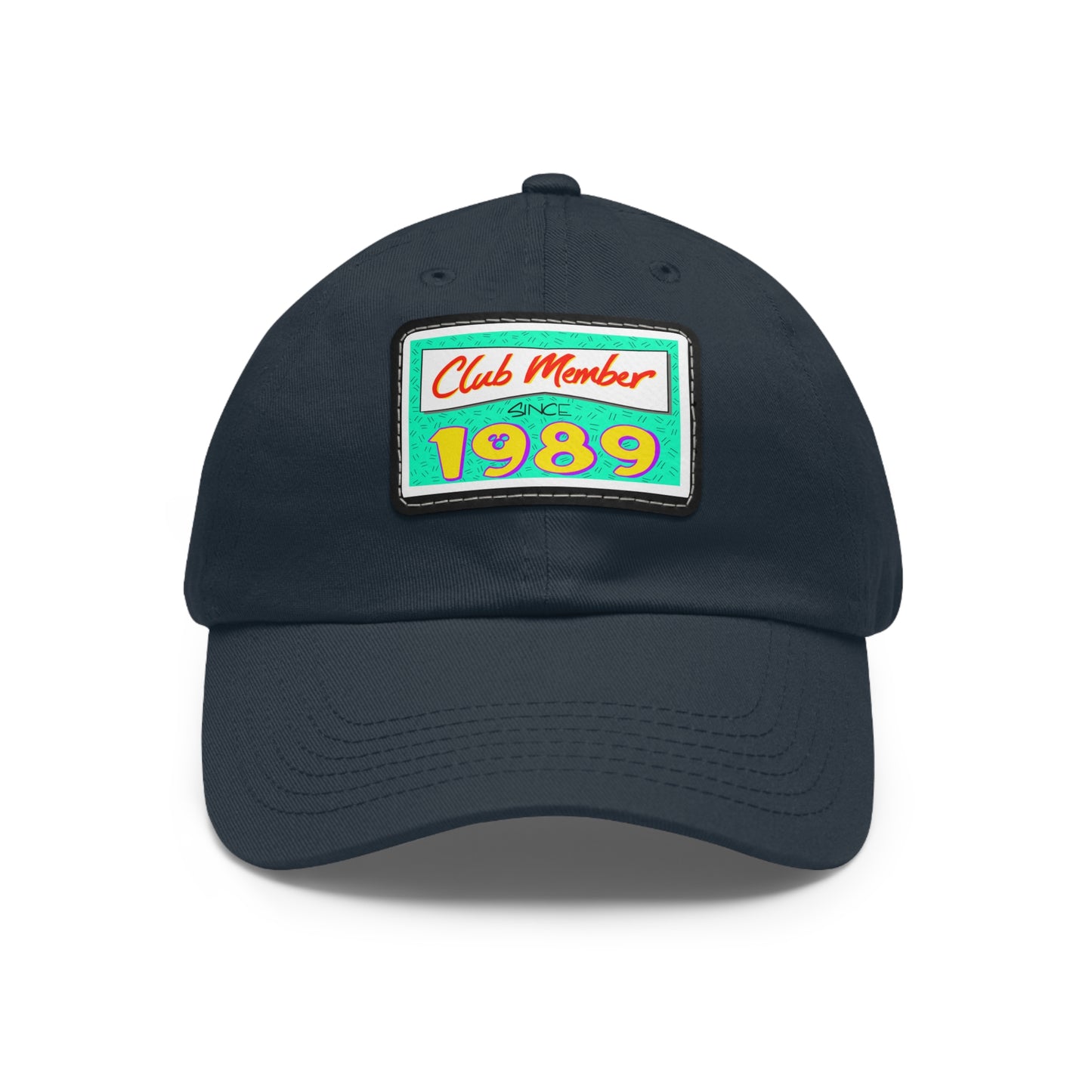 Club Member Dad Hat with Leather Patch (Rectangle)