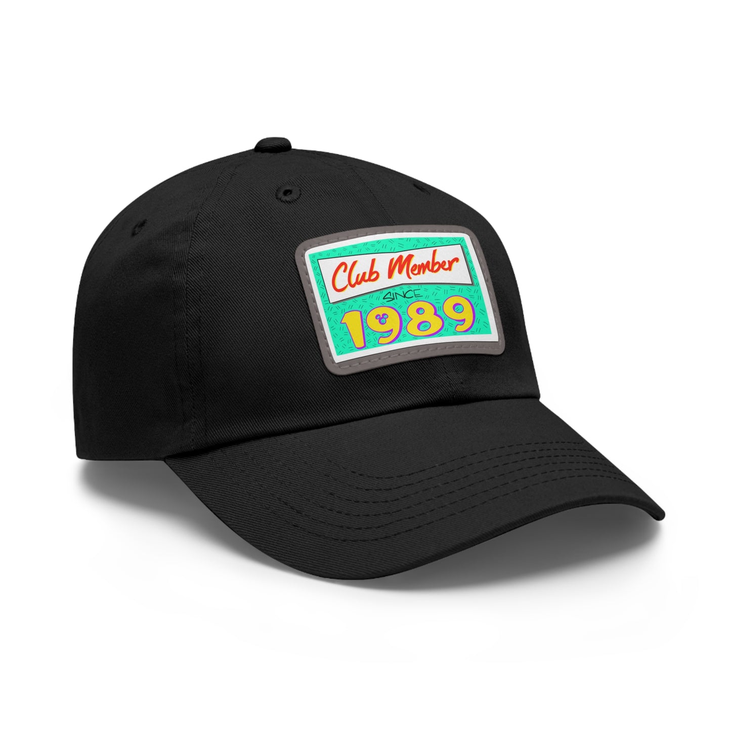 Club Member Dad Hat with Leather Patch (Rectangle)