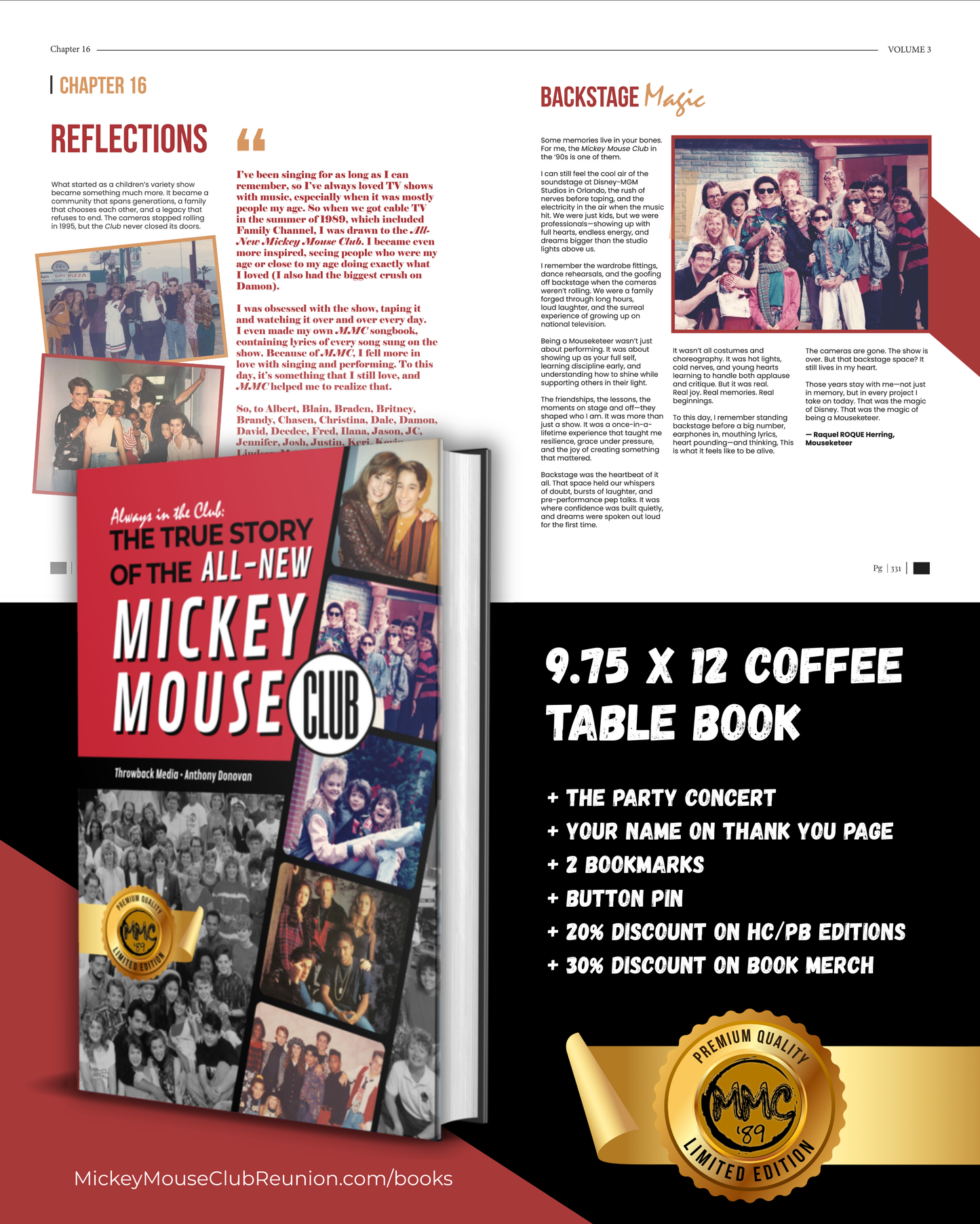 The True Story of The ‘All New’ Mickey Mouse Club (MMC'89 Limited Edition Book)