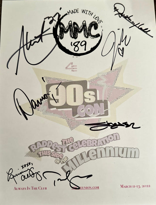 Donate and get this SIGNED 90s Con Poster (FREE SHIPPING)
