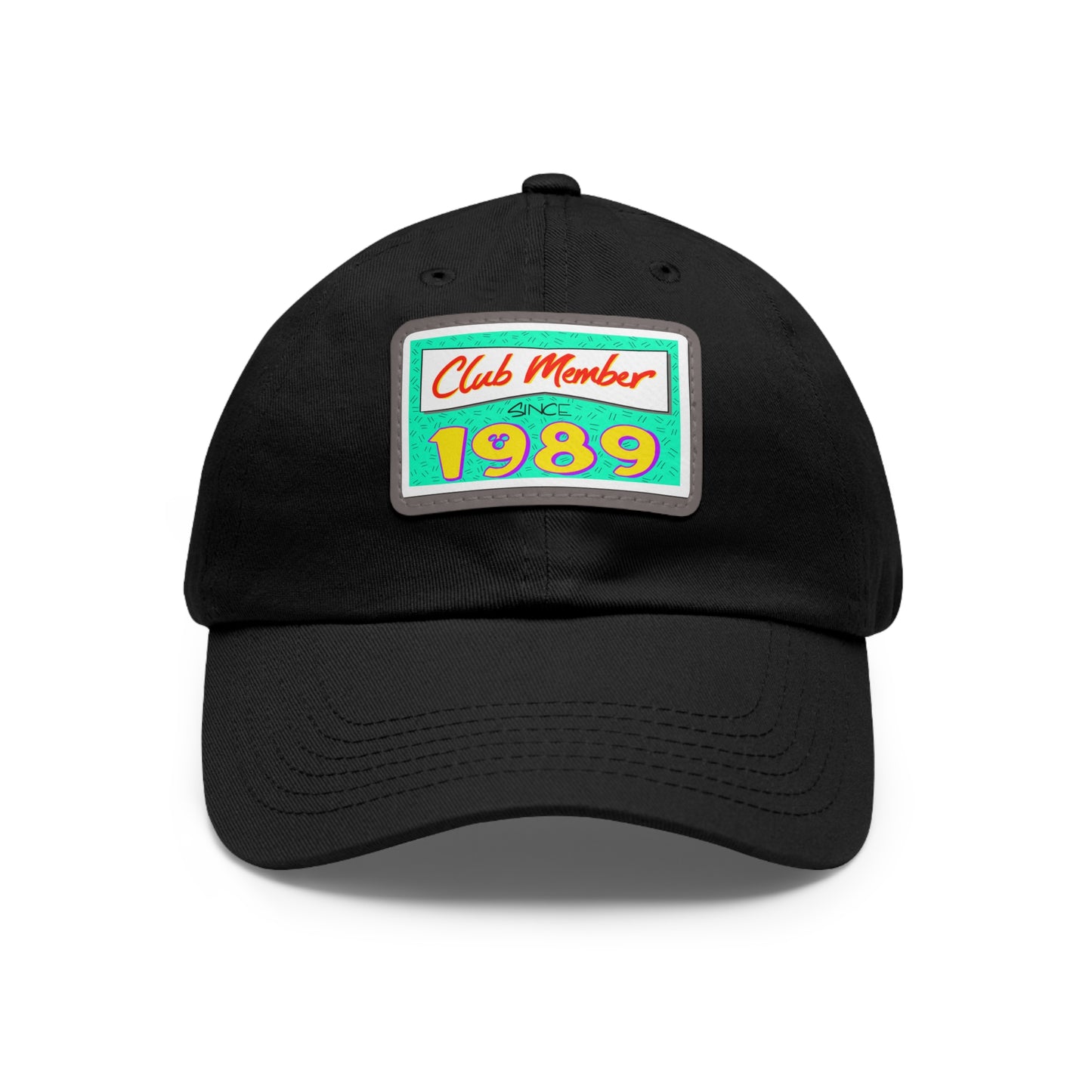 Club Member Dad Hat with Leather Patch (Rectangle)