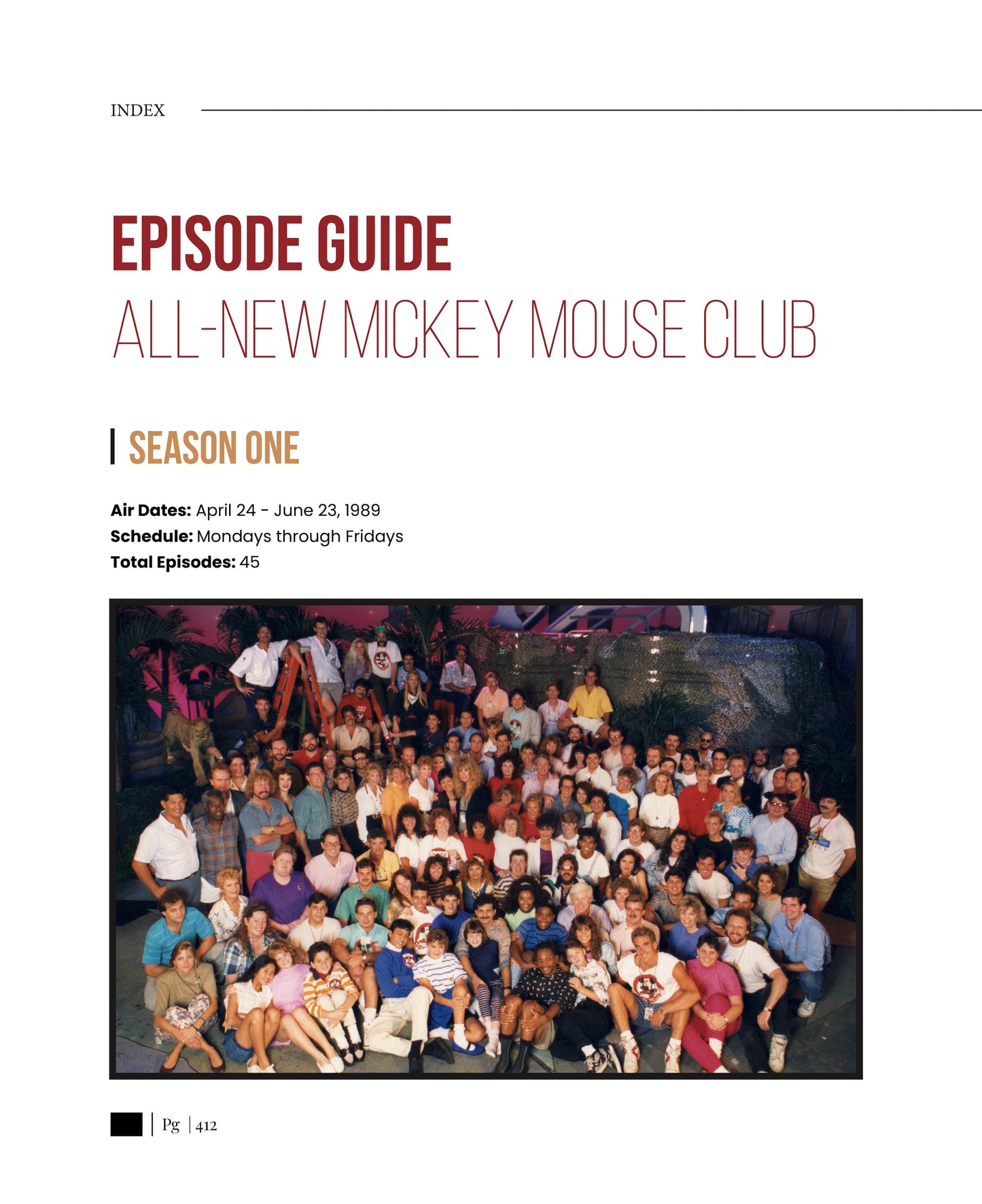 COMPLETE 90s MICKEY MOUSE CLUB EPISODE GUIDE (COFFEE TABLE EDITION)
