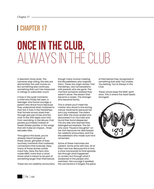 FAN MEMORIES (ALWAYS IN THE CLUB: TRUE STORY OF MMC)